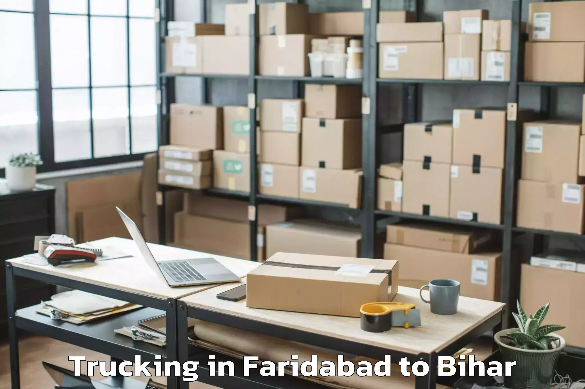 Affordable Faridabad to Teghra Trucking